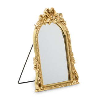 Pre-Order 9" Gold Tabletop Bow Mirror 4512199