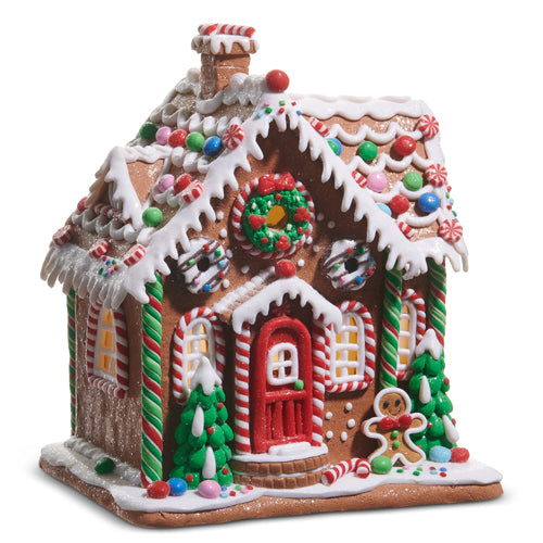 PRE-ORDER  Raz 10" Lighted Gingerbread House 4516675