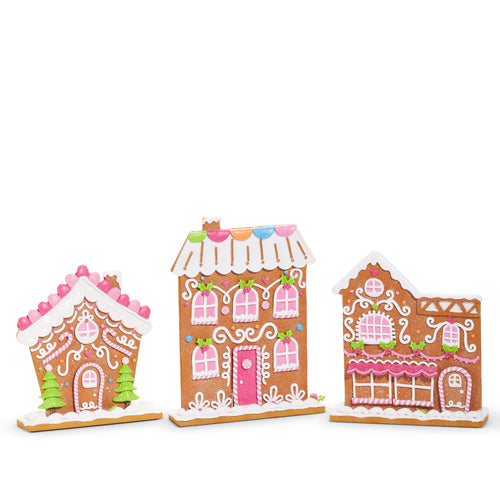 PRE-ORDER  12" Raz Bright Gingerbread Village Set 4516761