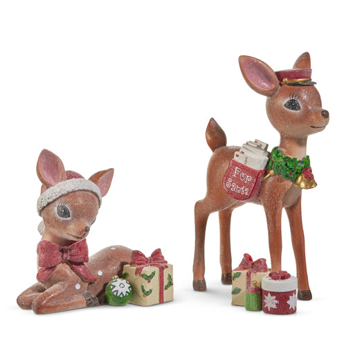 PRE-SALE Raz Christmas 12.5" Vintage Deer 4519141