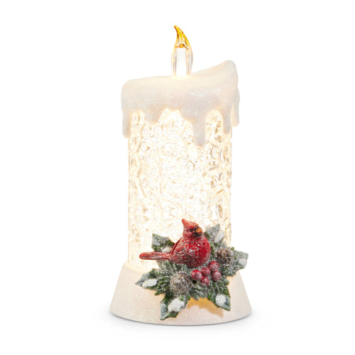 PRE-ORDER Raz 8.5" Water Candle with Cardinal 4519205