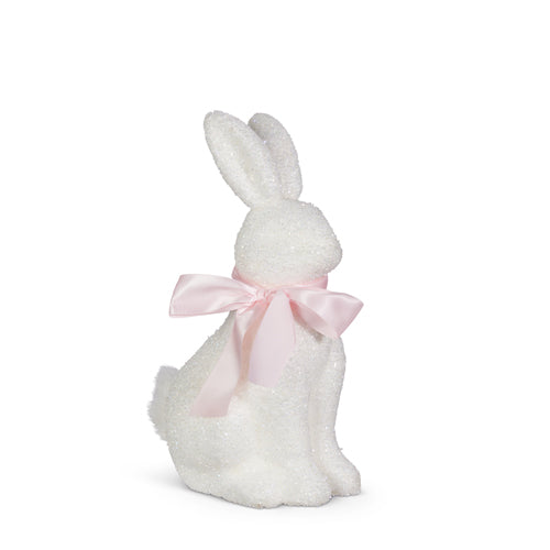 Raz 13.5" White Glitter Bunny 4520816