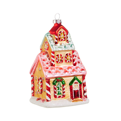 Pre-Order Raz Christmas 5" Bright Gingerbread House Ornament 4520865