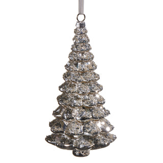 Pre-Order 7" Silver Sparkle Tree Ornament 4522879