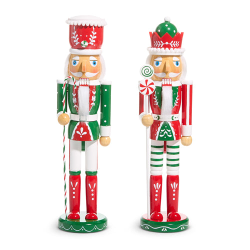 PRE-ORDER Raz 15" Peppermint Nutcracker 4522985