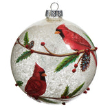 Pre-Order Raz Christmas 5" Cardinal Ball Ornament 4524553