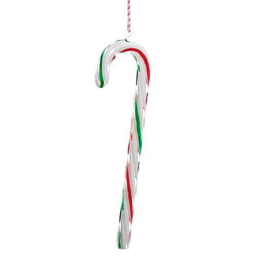 Pre-Order Raz Christmas 9.5" Large Glass Candy Cane Ornament 4524556