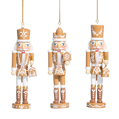 Pre-Order Raz 6" Gingerbread Nutcracker Ornament Set 4533313