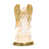 PRE-ORDER Raz 12.75" Lighted Swirling Glitter Water Angel 4540534