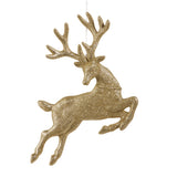 Pre-Order Raz Christmas 17.5" Large Gold Glitter Leaping Deer Ornament 4540901