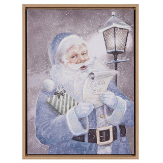Pre-Order Raz Imports 15.5" Santa He's Checking it Twice Framed Wall Art 4557376