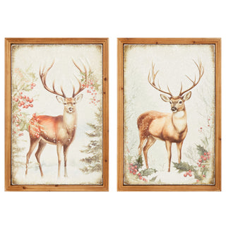 Pre-Order Raz Imports 24" Yule Stag Metal Wall Decor 4559155