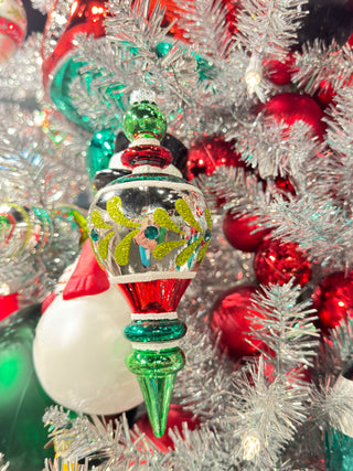 RAZ Imports 7" Multicolor Finial Ornamment Set