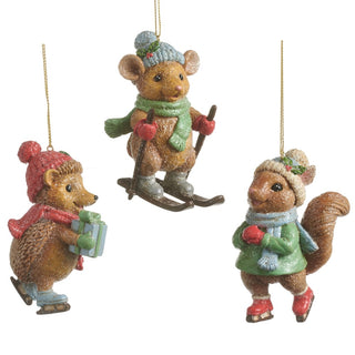 Pre-Order A Very Merry Skiing Critters Ornament Set 4607015