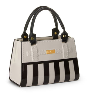 Pre-Order Black and White Stripe Purse Vase 4610348