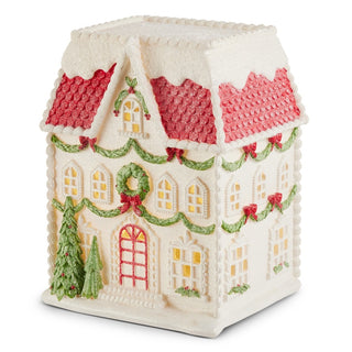 Pre-Order Lighted Snow Covered City House 4610418