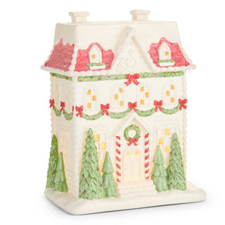 Pre-Order Lighted Snow Covered City Manor 4610419