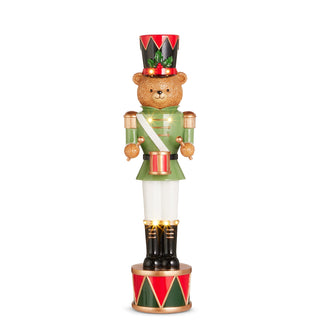 Pre-Order Lighted Bear Nutcracker on Drum 4611780