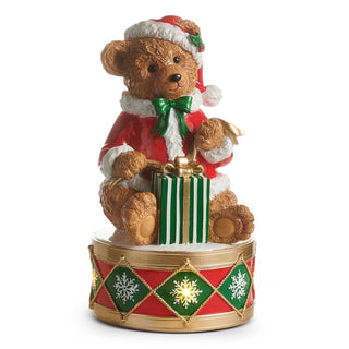 Pre-Order Lighted Teddy Bear on Drum 4612204