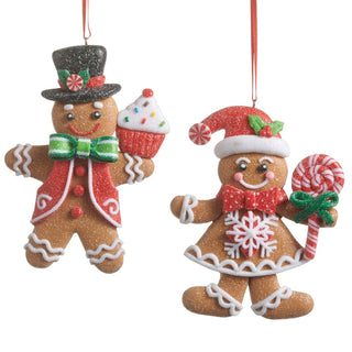 Sugared Gingerbread Ornament Set 4615560