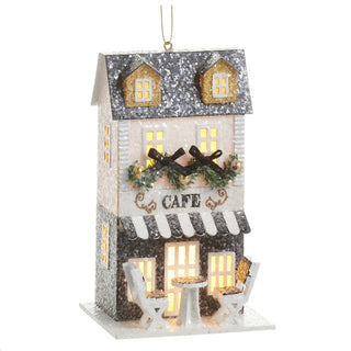 Pre-Order Lighted Paper Cafe House Ornament 4615576