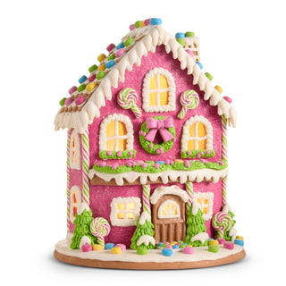 12" Bright Lighted Gingerbread House 4616152