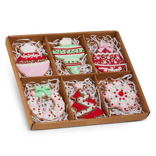 Pre-Order Box of Gingerbread Cookie Ornaments Pink Pastel 4616254