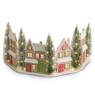 Pre-Order Lighted Gingerbread House Half Tree Collar 4616500