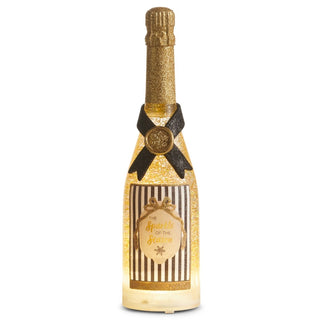 Pre-Order Swirling Glitter Sparkle of the Season Lighted Champagne Bottle 4619257