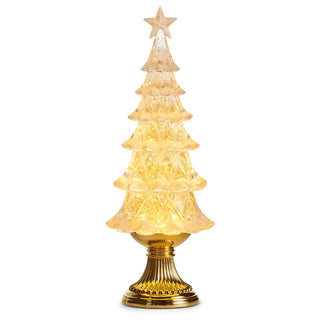 Pre-Order Lighted Gold Swirling Glitter Tree 4619274