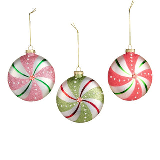 Pre-Order Glass Peppermint Ornaments 4623069