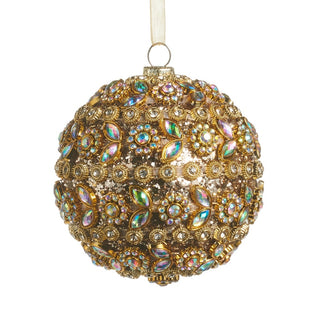 Pre-Order Gold Jewel Crusted Ball Ornament 4624622