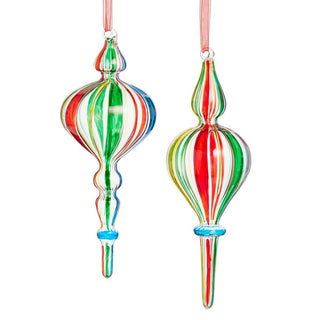 Pre-Order Circus Stripe Pattern Finial Ornament 4624664