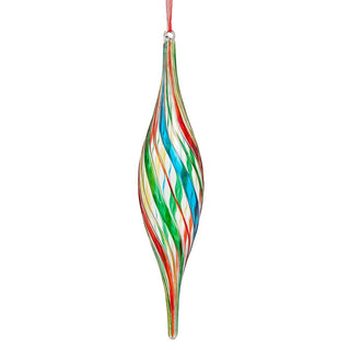 Pre-Order Circus Stripe Swirl Drop Ornament 4624665