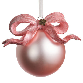 Pre-Order Eric Cortina Pink Bow Ribbon Ball Ornament 4624767