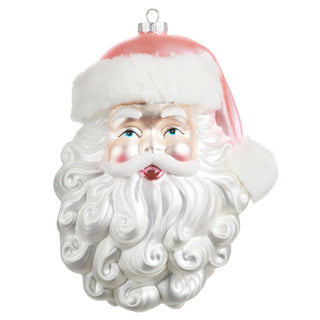 Pre-Order Large Pink Santa Head Ornament 4625030