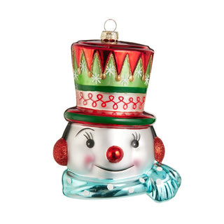 Pre-Order  Merry Snowman Glass Ornament 4625368