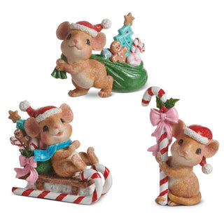 Pre-Order  Merry Snowman Gift Giving Mouse Figurine Set 4630521