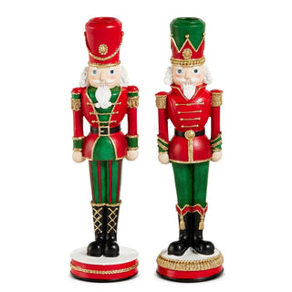 Pre-Order Red and Green Nutcracker Candlesticks 4630533