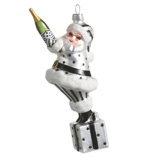 Pre-Order Champagne Popping Santa Ornament 4652903