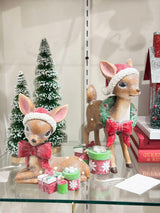 PRE-SALE Raz Christmas  9" Vintage Deer 4519142