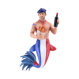 French Coq Merman Ornament Figurine 55-55446