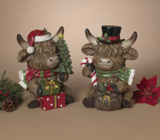 Pre-Order Christmas Highland Cow w Peppermint or Tree Giftbag 2864880