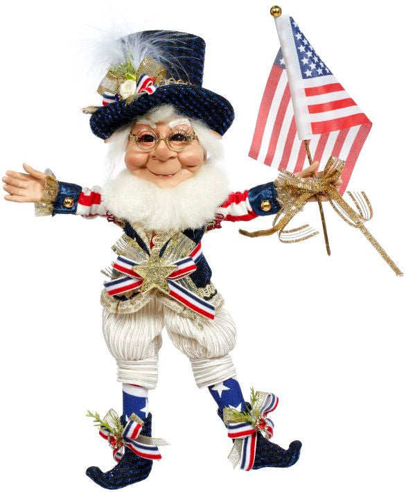 Mark Roberts Elves 12" Star Spangled Banner Elf, Small 51-58012