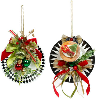 Whimsical Plate with Cup Ornament Set 51-58920