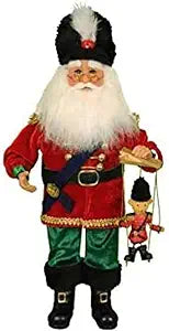 Karen Didion 13" Christmas Holiday Nutcracker Santa