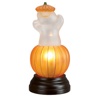 Halloween Ghost Pumpkin Light Figurine 52502