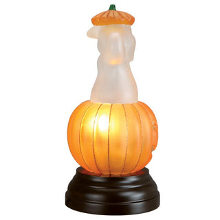 Halloween Ghost Pumpkin Light Figurine 52502