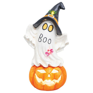 Wizard Ghost Jack o Lantern with Lights 55034