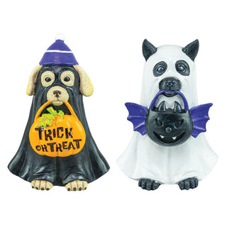 Pre-Order 6" Halloween Ghostly Dog Trick or Treat Tabletop Figural Decor 55080